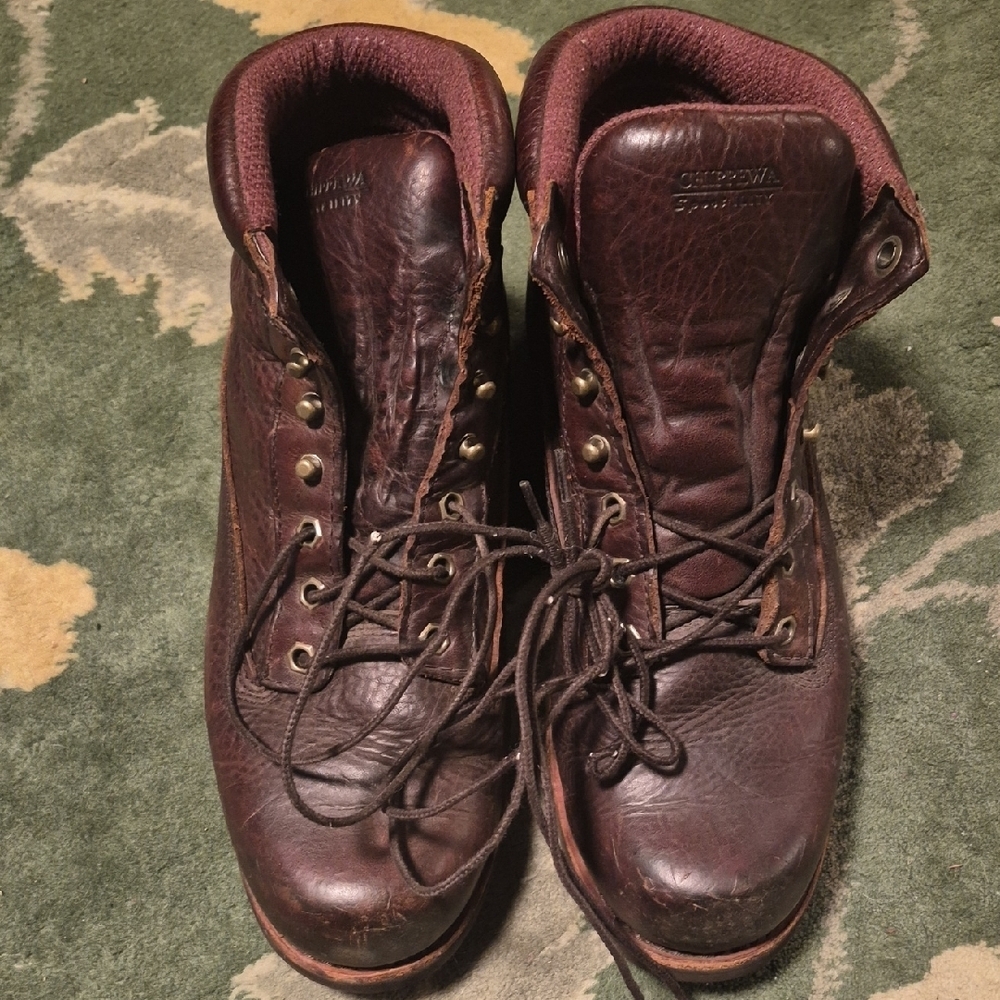 Chippewa Dark Brown Leather Boots